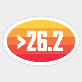 >26.2 Ultra Running Ultra Marathon Sticker